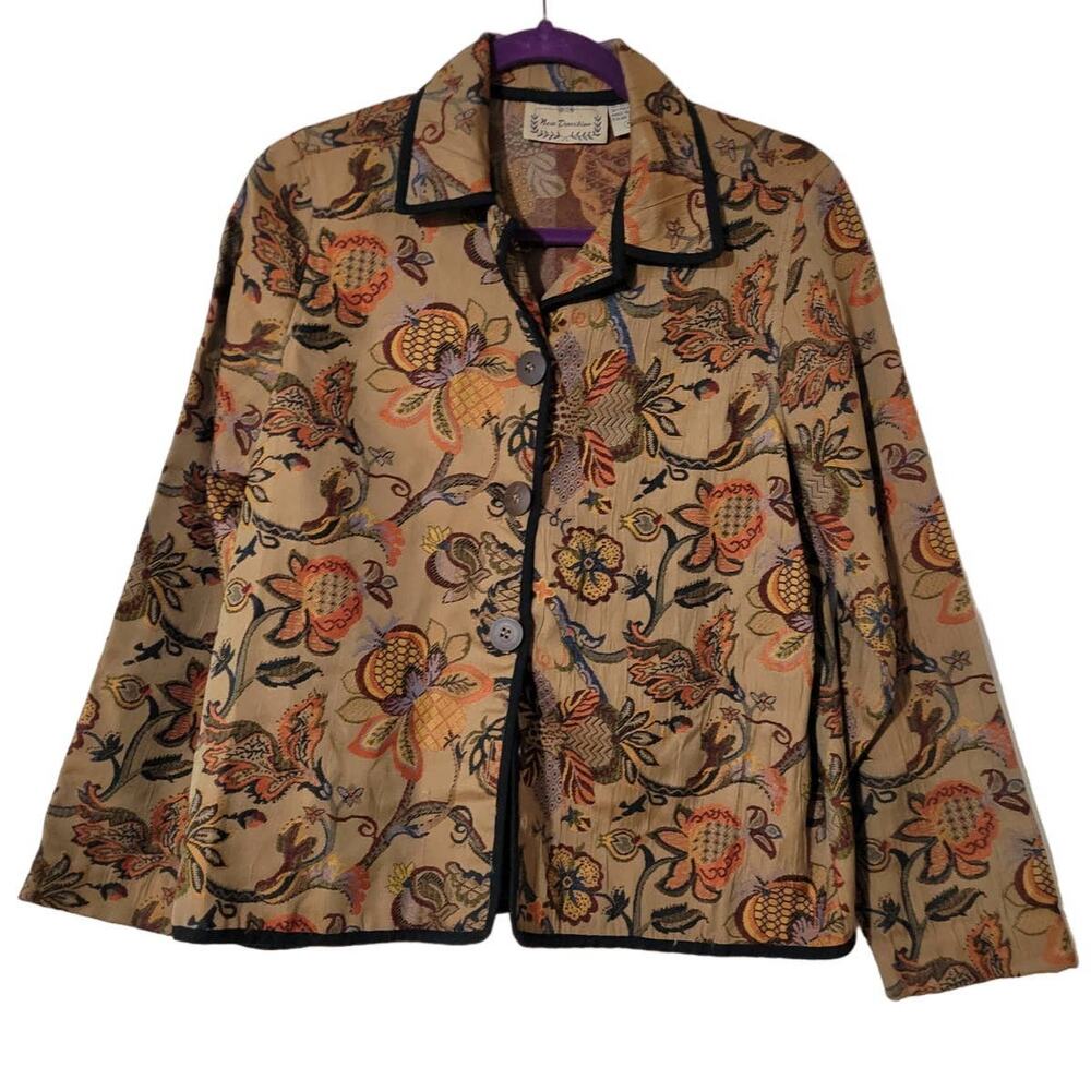 Vintage New Direction Floral Jacket‎ Size M